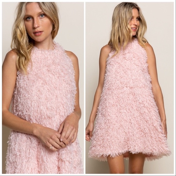 POL Shag 60’s Mod Pink Flamingo Party Dress - Picture 14 of 14